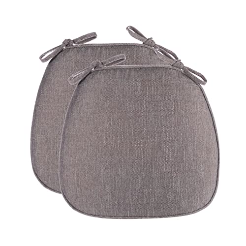 Stuhl-Kissen 1 Stück Stuhlkissen for die Küche, Stuhlpolster for Esszimmerstühle, waschbar, Sitzkissen for Esszimmerstühle 40 x 40, abnehmbare Sitzpolster for Esszimmerstühle in U-Form(Grey) von GFKJLOUJK