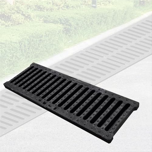 GFLPSQIA entwässerungsrinne 10 20 30 40 50 cm Breite Grabenablaufabdeckung, Grabenentwässerungskanalsystem Für Fabriketagen/Labor, Abflussrostplatte Im Freien Für(15 x 2 cm/6 x 1 in) von GFLPSQIA