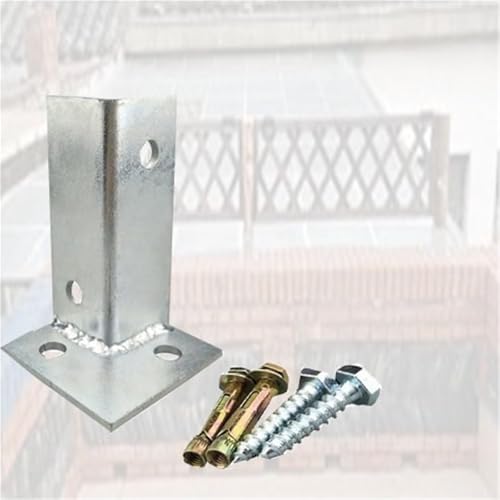 aufschraubhülse 100 Mm Höhe Im Betonpfostenanker, Verstellbare Basishalterung Für Pergola/Terrasse/Deck, Windbeständige Edelstahl-Pfostenankerhalterung(4pcs) von GFLPSQIA