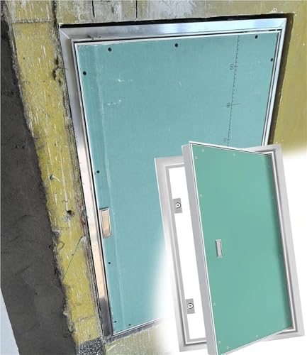zugangspaneel trockenbau Große Gipskarton-Revisionsklappe, 30 60 80 90 100 Cm Breit, Aluminium-Revisionstür In Trockenbauwänden Für Gewerbe, Hotel, Büro(70 x 70cm/28 X 28in) von GFLPSQIA
