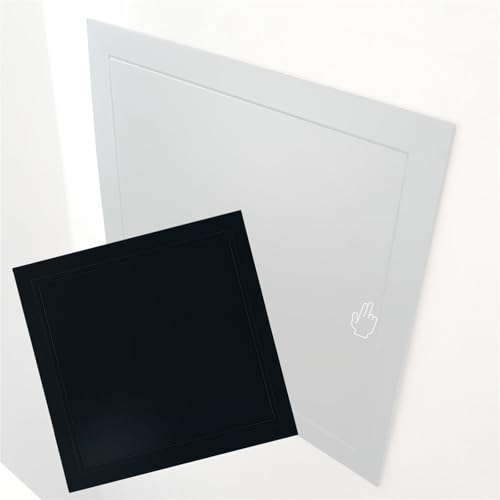 zugangspaneel trockenbau Schwarze Türzugangsplatte Für Geflieste Wände, 10 20 30 40 50 Cm Breite Dusch-Rohrleitungszugangsabdeckung, Touch-Latch-Zugangstür Für(20 X 30cm/8 X 12in) von GFLPSQIA