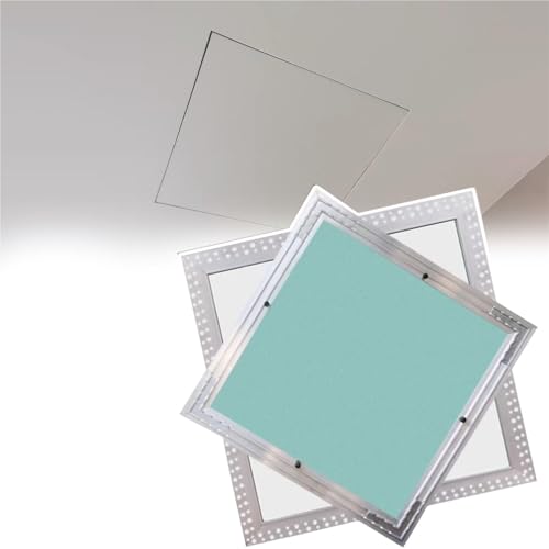 zugangspaneel trockenbau Wasserdichte Zugangsklappe Für Keller-/Badezimmerkanäle, Versteckte Zugangstür Für Elektrokästen, Deckenlukenplatten, Einfach Zu(45 x 45cm/18 x 18in) von GFLPSQIA