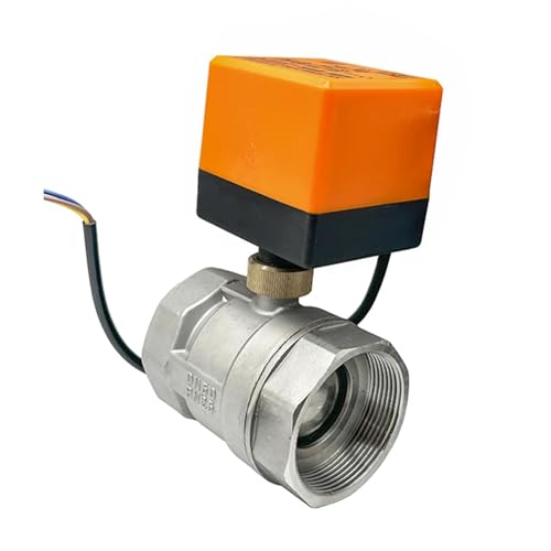 1/2 "3/4" 1 "1-1/4" 2'' 2-weg Edelstahl Motorisierte Ball Ventil 220v 12v 24v 3-Draht 2 Control Elektrische Kugel Ventil for Wasser(12VDC-CR03,DN20) von GFOLGDWR