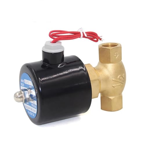 GFOLGDWR 3/4" DN20 Hochtemperatur-Messing-Dampfmagnetventil 2 Positionen 2 Wege N/C 24 VDC 220 VAC Pilotkolben US-20 2L170-20(12V) von GFOLGDWR