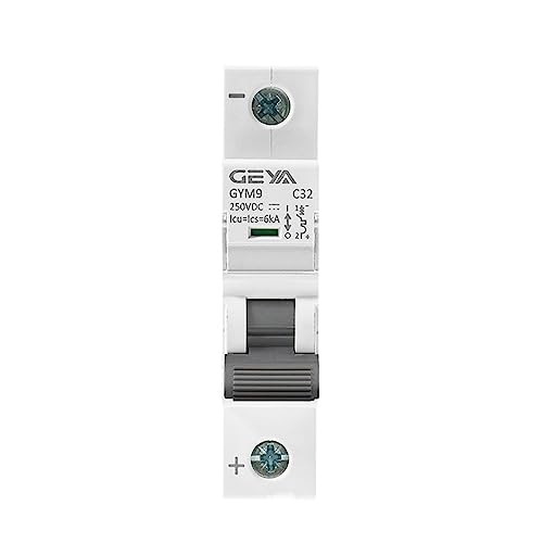 GFOLGDWR DIN-Schiene DC MCB 6KA 1P 250V 6A 10A 16A 20A 25A 32A 40A 50A 63A DC-Leistungsschalter(63A) von GFOLGDWR