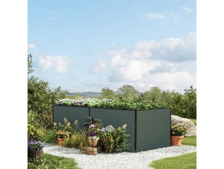 235 x 119 x 77 cm Hochbeet, Anthrazit - (GFPV00361) von GFP
