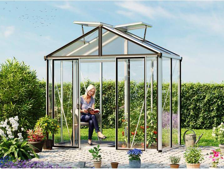263 x 138 cm Gewächshaus, Standardfarbe Aluminium Natur ohne Setangebot - (GFPV00690) von GFP