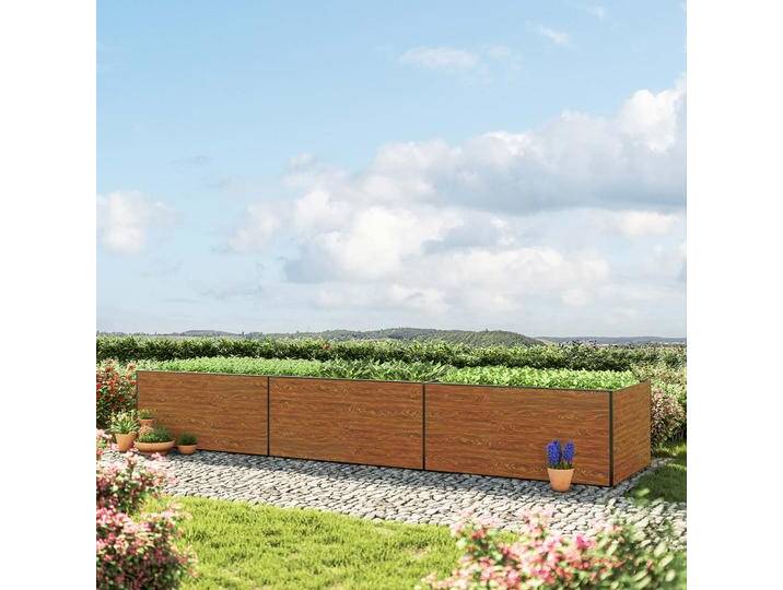490 x 150 x 77 cm Hochbeet, Holzoptik - (GFPV00446) von GFP