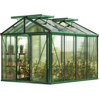 Gewächshaus Diamas 22 Premium 235x311 cm mit integriertem Fundament 16 mm Doppelstegplatten, Farbe Moosgrün - GFP von GFP