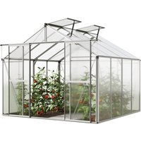 GFP Gewächshaus Orchidee 4 Alu-Rahmen 256 x 256 cm Polycarbonat Platten von GFP