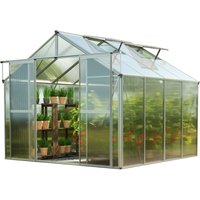 GFP - Gewächshaus Topas 4 aus Alu 225x259 cm ca. 8 mm Doppelstegplatten formstabil & witterungsbeständig von GFP
