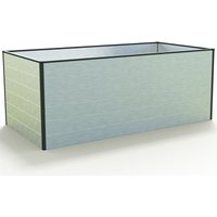 GFP Hochbeet Kräuter-Gemüse-Beet Aluminium CHRISTINA - 195x99x77cm formstabil und witterungsbeständig mit Aluminium-Hohlkammerprofilen von GFP