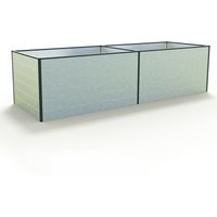GFP - Hochbeet Kräuter-Gemüse-Beet kingsize daniela Aluminium - 297 x 99 x 77 cm - Alu natur - formstabil und witterungsbeständig mit GFP - Hochbeet Kräuter-Gemüse-Beet kingsize daniela Aluminium - 297 x 99 x 77 cm - Alu natur - formstabil und witterungsbeständig mit von GFP
