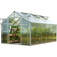 GFP - Gewächshaus Topas 6 aus Alu 225x384 cm ca. 8 mm Doppelstegplatten formstabil & witterungsbeständig von GFP