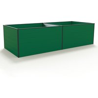 Hochbeet Kräuter-Gemüse-Beet kingsize daniela Aluminium - 297 x 119 x 77 cm - Grün - formstabil und witterungsbeständig mit von GFP