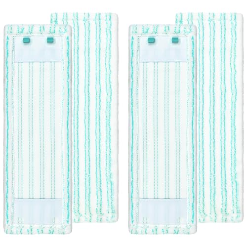 GFRED 4er Set Wischmopp Bezug Ersatzkopf Mikrofaser Kompatibel Mit Leifheit Profi XL Micro Duo / Profi XL Cotton Plus Alle Bodenwischer-Stiele Bodenwischer Ersatzbezug von GFRED