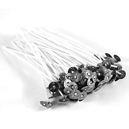 100 Stück Kerzendocht,Kerzendochte,Candle Wick mit Fuß Aufklebern und kerzendocht zentriergerät vorgewachst, mit Sustainer-Baumwollkern Aus Reiner Baumwolle für die Kerzenherstellung, Kerze DIY(10cm) 100 Stück Kerzendocht,Kerzendochte,Candle Wick mit Fuß Aufklebern und kerzendocht zentriergerät vorgewachst, mit Sustainer-Baumwollkern Aus Reiner Baumwolle für die Kerzenherstellung, Kerze DIY(10cm) von GFRGFH