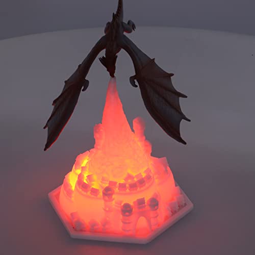 3D Nachtlicht, Volcano Dragon LED Nachtlicht Wohnkultur USB wiederaufladbar Schlafzimmer Lichter Kinder Jungen Mädchen Geburtstagsgeschenke Weihnachten Halloween Geschenke von GFRGFH