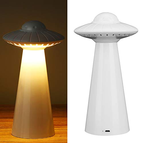 GFRGFH 3D-Nachtlicht, UFO-Strahlenform, Heimdekoration, Schlafzimmer, LED-Nachttischlampen, Kinder, Jungen, Mädchen, Geburtstagsgeschenke, Weihnachten, (Weiß) von GFRGFH