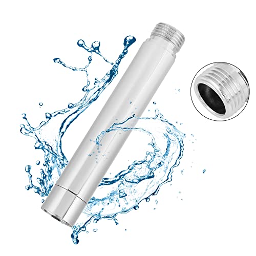 4 Zoll Verlängerungsrohr für Duschkopf Edelstahl Duschkopf Verlängerungsarm,Verlängerungsrohr,Runde Dusche Rohr Handbrause Extender für Badzubehör,für Duschkopf Handbrause Extender für Badzimmer von GFRGFH