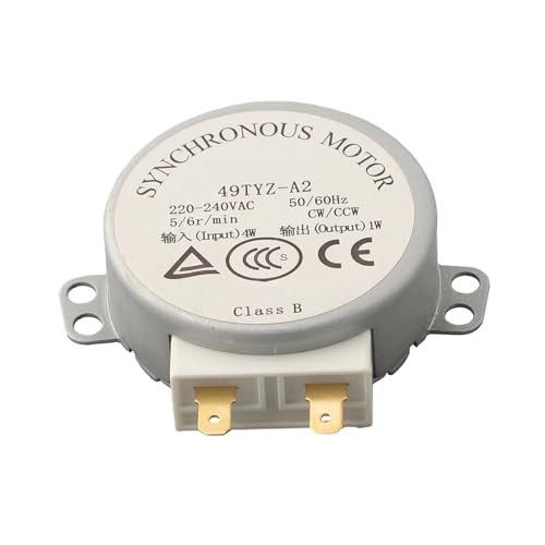 49TYZ-A2 Mikrowellen-Drehteller-Backup-Motor for AC 220-240V-Modelle, 5-6 U/min, 50/60Hz, Mikrowellenzubehör 49TYZ-A2 Mikrowellen-Drehteller-Backup-Motor for AC 220-240V-Modelle, 5-6 U/min, 50/60Hz, Mikrowellenzubehör von GFRWKCEX