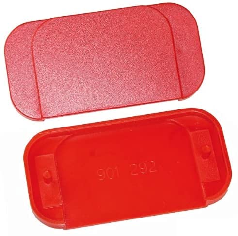 GfS Fluchttürhauben D2, E + K - Ersatzteile Ersatz-Oberplatten mit Sollbruchstelle, rot, VE = 6 Stk Größe (BxHxT): 3,3 x 6,5 x 0,5 cm von GFS