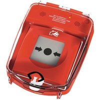 Schutzhaube e-Cover m.Öffnungsalarm z.Sicherung v.Druckknopfmeldern Ku.rot von GFS