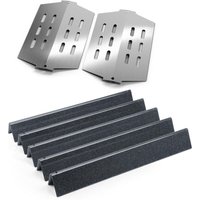 GFTIME Flavorizer Bars und Hitzereflektor für Weber Genesis I E/S-310 320 330 mit Frontbrennerknöpfen (2011-2016), Nicht passend für Genesis II von GFTIME