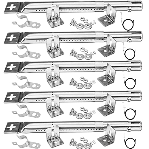 GFTIME 31cm bis 45cm Universal Brenner Ersatzteile für Landmann, Enders, Campingaz, Outback, Taino, Tepro, Proficook, Barbecook, Master Forge, Perfect Flame, Uniflame Lowes,Edelstahl Brenner 5 Pack von GFTIME