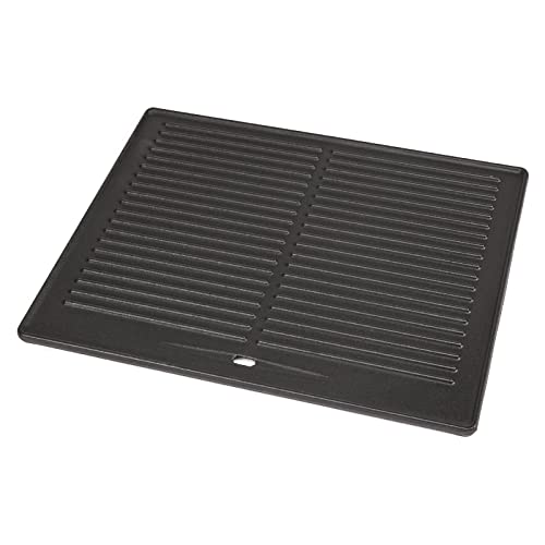 GFTIME 41.5 x 31cm Wendeplatte Gusseisen für Taino PRO/RED 4 und 6 Serie, Universal Grillplatte für Burnhard Fred/Big Fred Serie, Pizzaplatte Gasgrill Zubehör für Tepro gasgrill 3661 von GFTIME