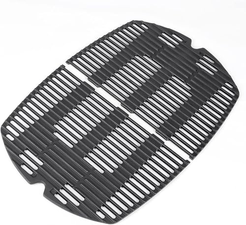 GFTIME 7646 45 x32cm Grillrost Gusseisen Grill Ersatzteile für Weber Q300, Q320, Q3000, Q3200, 586002, 57060001, 404341 Grill Modelle, 2 Stück von GFTIME