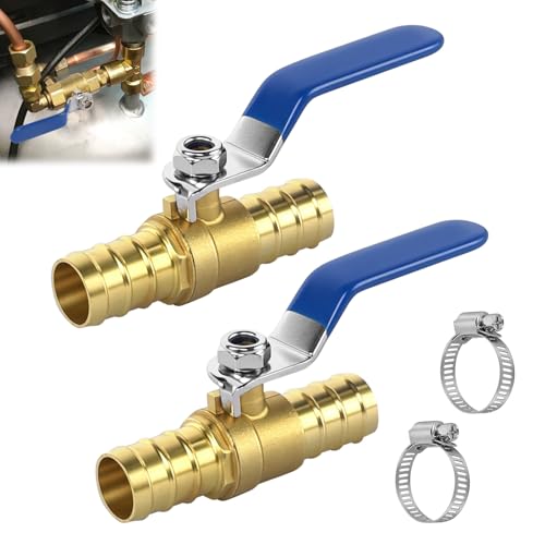 2 Stück Messing 3/4 Zoll Kugelhahn Absperrhahn 3/4 Zoll (19mm) kugelhahn mit blau flügelgriff absperrkugelhahn mit 4 Klemmen Kraftstoffleitungsarmaturen Gartenhahn Anschlüsse 2 Stück Messing 3/4 Zoll Kugelhahn Absperrhahn 3/4 Zoll (19mm) kugelhahn mit blau flügelgriff absperrkugelhahn mit 4 Klemmen Kraftstoffleitungsarmaturen Gartenhahn Anschlüsse von GFUEIGJ