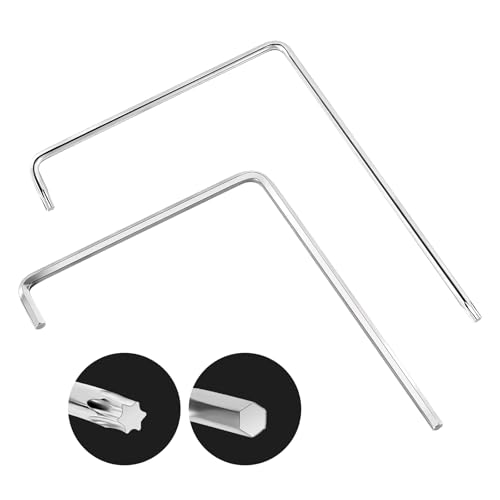 2 Stück Fenster Einstellwerkzeug Set — Gebogener 4mm Sechskant & TORX TX15 Vielseitige Fenster Montage Set für Justierung von Fensterbeschlägen 2 Stück Fenster Einstellwerkzeug Set — Gebogener 4mm Sechskant & TORX TX15 Vielseitige Fenster Montage Set für Justierung von Fensterbeschlägen von GFUEIGJ