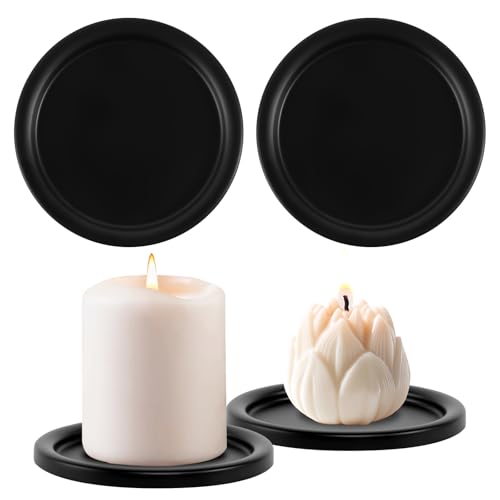 4 Stück Kerzenhalter Schwarz Kerzenhalter Stumpenkerzen Kerzenuntersetzer Tellerkerzenhalter Kerzen bis 10 cm Durchmesser Kerzenuntersetzer 4 Stück Kerzenhalter Schwarz Kerzenhalter Stumpenkerzen Kerzenuntersetzer Tellerkerzenhalter Kerzen bis 10 cm Durchmesser Kerzenuntersetzer von GFUEIGJ