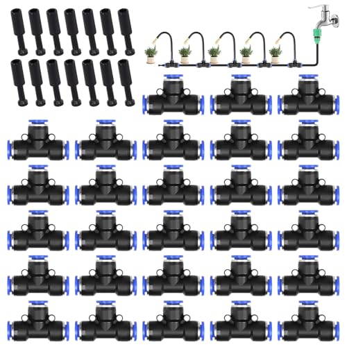 42-teiliges Set T Pneumatikverbinder 8mm T Verbinder Pneumatikverbinder Satz Enthalten Pneumatik Stopfen Robust Pneumatik Steckverbinder 8mm Pneumatischer Steckverbinder für 8 mm Pneumatikwerkzeuge von GFUEIGJ