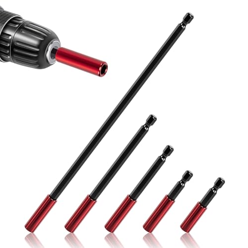 5tlg Bit Verlängerung 1/4" Sechskantschaft Bithalter Lang 50/60/100/150/300mm Bitverlängerungen Magnetische Bit Verlängerung für Schlagschrauber Schraubendreher 5tlg Bit Verlängerung 1/4" Sechskantschaft Bithalter Lang 50/60/100/150/300mm Bitverlängerungen Magnetische Bit Verlängerung für Schlagschrauber Schraubendreher von GFUEIGJ