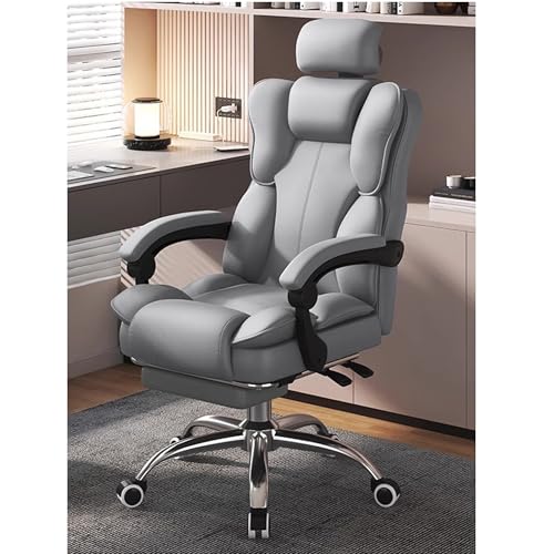 FDTMGW Gaming Office Computer Schreibtisch Schaukelstuhl Ergonomic Comfy Gamer PC-Stuhl Einstellbare Kopfstütze, Rückenlehne bequemer Massagestuhl atmungsablebbare dauerhafte Materialien, Latex von GFVARBNT(小さな店)