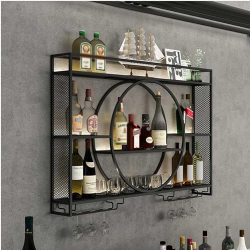 FDTMGW Metall -Wand -Weinregal mit modernem Design für Schrank oder Bar Display Goldfarbe 55 Zoll Länge von GFVARBNT(小さな店)