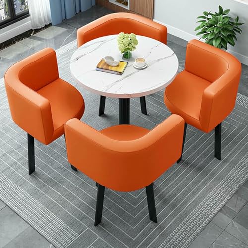 Clubtisch- und Stuhlset für den Empfangsraum im Büro, Esstisch für zu Hause, Konferenztisch, moderner Besprechungstisch, für den Eingangsbereich des Wohnzimmers, Schlafzimmers, kleiner Eckstuhl Clubtisch- und Stuhlset für den Empfangsraum im Büro, Esstisch für zu Hause, Konferenztisch, moderner Besprechungstisch, für den Eingangsbereich des Wohnzimmers, Schlafzimmers, kleiner Eckstuhl von GFXYQPDNV