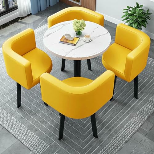 Clubtisch- und Stuhlset für den Empfangsraum im Büro, Esstisch für zu Hause, Konferenztisch, moderner Besprechungstisch, für den Eingangsbereich des Wohnzimmers, Schlafzimmers, kleiner Eckstuhl Clubtisch- und Stuhlset für den Empfangsraum im Büro, Esstisch für zu Hause, Konferenztisch, moderner Besprechungstisch, für den Eingangsbereich des Wohnzimmers, Schlafzimmers, kleiner Eckstuhl von GFXYQPDNV