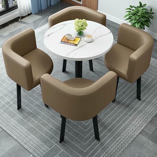 Clubtisch- und Stuhlset für den Empfangsraum im Büro, Esstisch für zu Hause, Konferenztisch, moderner Besprechungstisch, für den Eingangsbereich des Wohnzimmers, Schlafzimmers, kleiner Eckstuhl Clubtisch- und Stuhlset für den Empfangsraum im Büro, Esstisch für zu Hause, Konferenztisch, moderner Besprechungstisch, für den Eingangsbereich des Wohnzimmers, Schlafzimmers, kleiner Eckstuhl von GFXYQPDNV