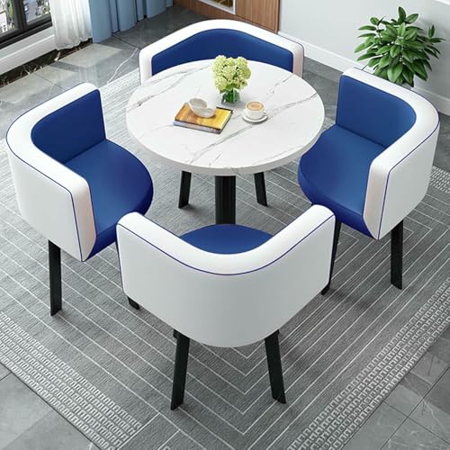 Clubtisch- und Stuhlset für den Empfangsraum im Büro, Esstisch für zu Hause, Konferenztisch, moderner Besprechungstisch, für den Eingangsbereich des Wohnzimmers, Schlafzimmers, kleiner Eckstuhl Clubtisch- und Stuhlset für den Empfangsraum im Büro, Esstisch für zu Hause, Konferenztisch, moderner Besprechungstisch, für den Eingangsbereich des Wohnzimmers, Schlafzimmers, kleiner Eckstuhl von GFXYQPDNV
