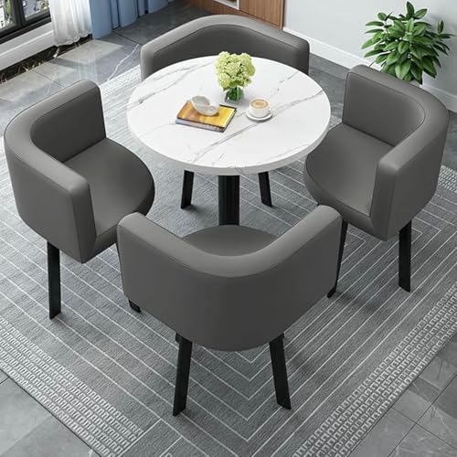 Clubtisch- und Stuhlset für den Empfangsraum im Büro, Esstisch für zu Hause, Konferenztisch, moderner Besprechungstisch, für den Eingangsbereich des Wohnzimmers, Schlafzimmers, kleiner Eckstuhl Clubtisch- und Stuhlset für den Empfangsraum im Büro, Esstisch für zu Hause, Konferenztisch, moderner Besprechungstisch, für den Eingangsbereich des Wohnzimmers, Schlafzimmers, kleiner Eckstuhl von GFXYQPDNV