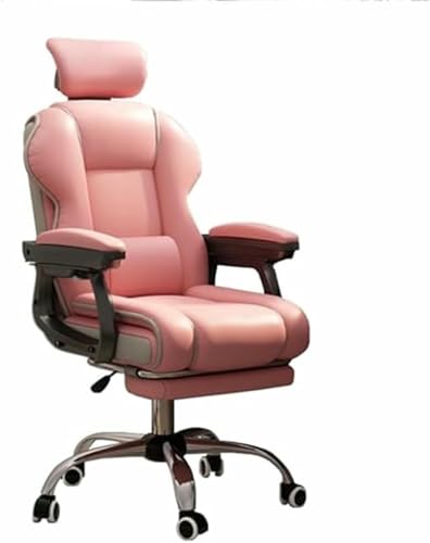 GFXYQPDNV 360 ° Wirger Ergonomischer Bürostuhl Einstellbare Höhe PU Leder Computer Schreibtisch Stuhl Gepolsterte Stilvolle Sessel Für Home Reception Study Schlafzimmer von GFXYQPDNV