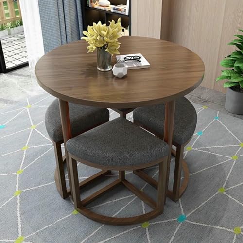 GFXYQPDNV Büro-Empfangsraum-Clubtisch, runder Konferenztisch, einfaches Kaffee-/Küchen-Esstisch-Set, kleine Tische und Stühle, Verhandlungstisch, spart Platz von GFXYQPDNV