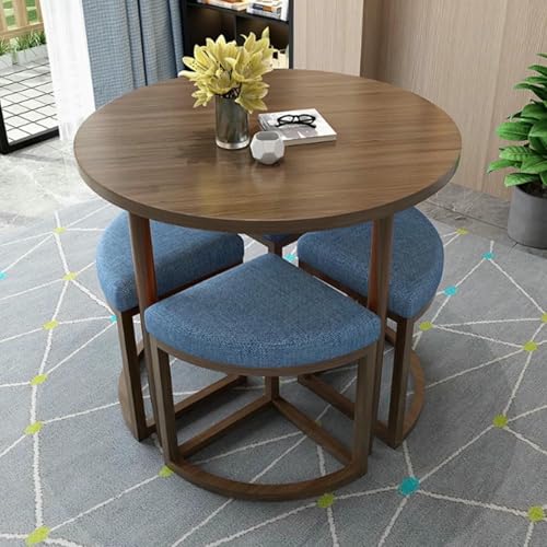GFXYQPDNV Büro-Empfangsraum-Clubtisch, runder Konferenztisch, einfaches Kaffee-/Küchen-Esstisch-Set, kleine Tische und Stühle, Verhandlungstisch, spart Platz von GFXYQPDNV