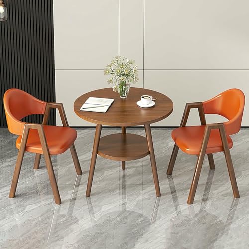 GFXYQPDNV Büro-Empfangsraum-Clubtisch- und Stuhlset, Verhandlungsgeschäfts-Couchtisch-Freizeittisch- und Stuhlset, geeignet für Lounge, Wohnzimmer, Küche von GFXYQPDNV