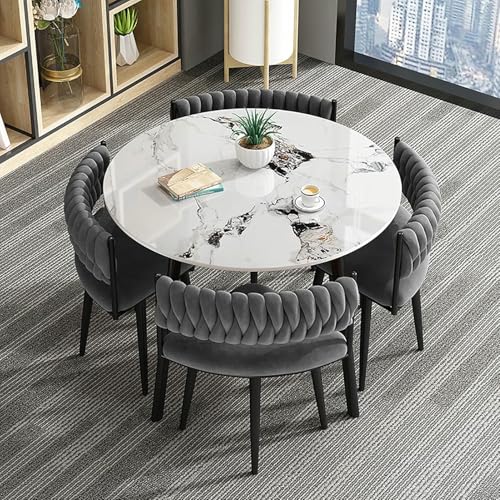 GFXYQPDNV Büro-Empfangsraum-Clubtisch- und Stuhlset, Verhandlungstisch und Stuhl, Küchentisch und Stühle, Esszimmertischset, geeignet für Lounge, Wohnzimmer, Küche GFXYQPDNV Büro-Empfangsraum-Clubtisch- und Stuhlset, Verhandlungstisch und Stuhl, Küchentisch und Stühle, Esszimmertischset, geeignet für Lounge, Wohnzimmer, Küche von GFXYQPDNV