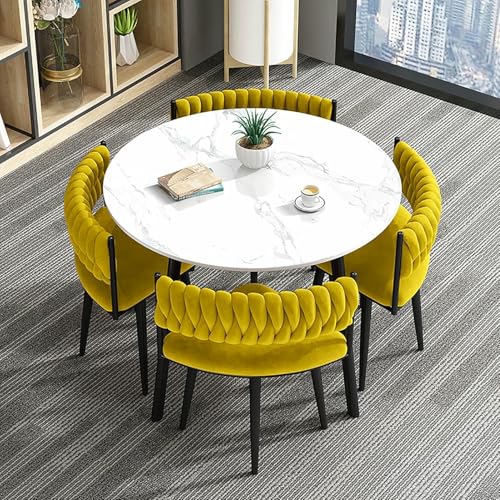 GFXYQPDNV Büro-Empfangsraum-Clubtisch- und Stuhlset, Verhandlungstisch und Stuhl, Küchentisch und Stühle, Esszimmertischset, geeignet für Lounge, Wohnzimmer, Küche GFXYQPDNV Büro-Empfangsraum-Clubtisch- und Stuhlset, Verhandlungstisch und Stuhl, Küchentisch und Stühle, Esszimmertischset, geeignet für Lounge, Wohnzimmer, Küche von GFXYQPDNV