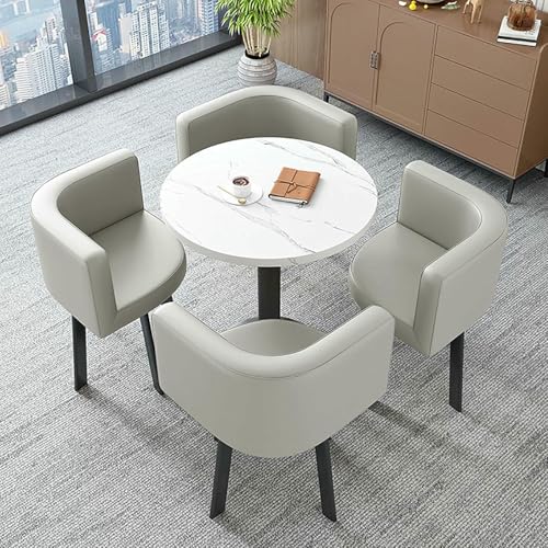 GFXYQPDNV Büro Rezeption Zimmer Club Tisch Und Stuhl Set, Küchentisch Und Stühle Esszimmer Tisch Set, Home Schlafzimmer Balkon Bibliothek Lounge Coffee Shop von GFXYQPDNV